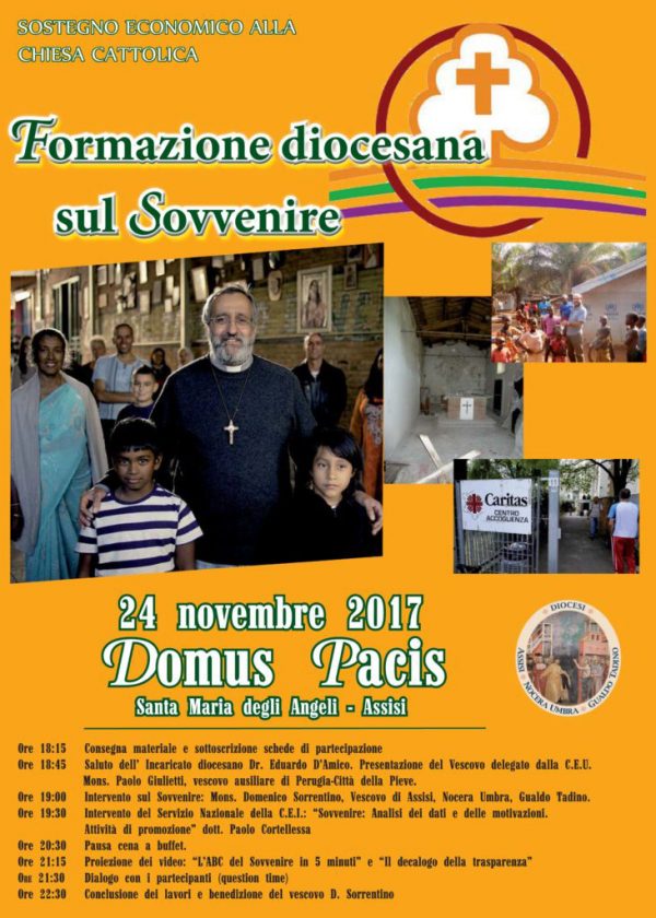 Assisi: Una grande occasione offerta dall'incontro di formazione diocesano sul “sovvenire”